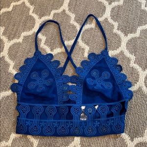 Navy crop top. Brand new never worn with tags.